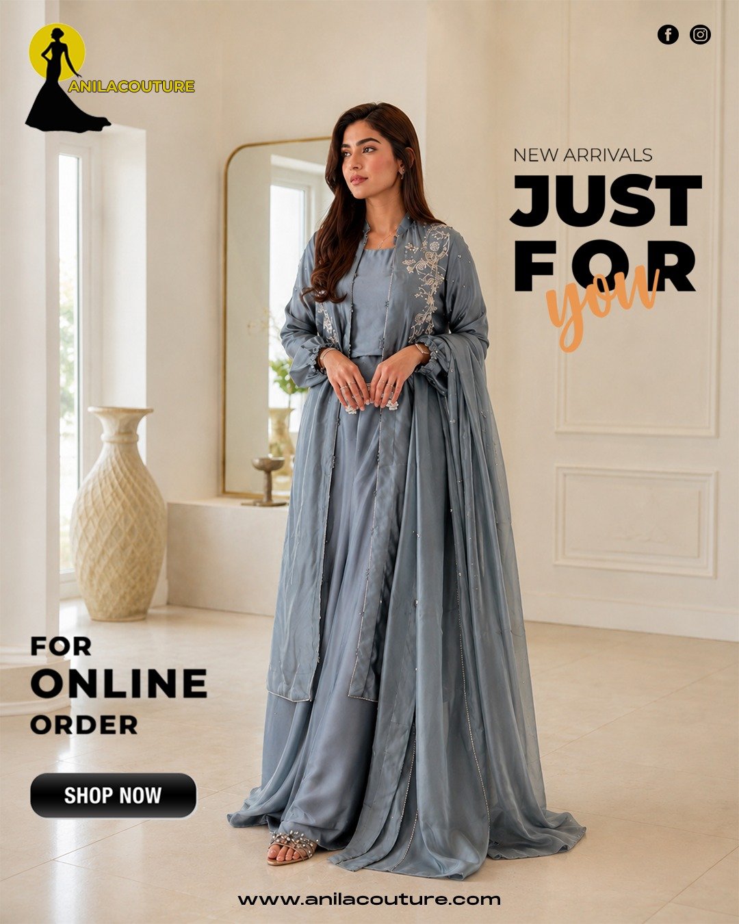 Pure Shesha Silk 4-Piece Luxury Dhaka Suit